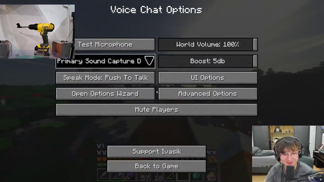 Michael decides he wants to test his mic