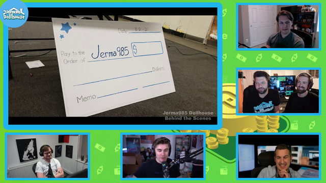 Ludwig shows his injury from the Jerma Dollhouse