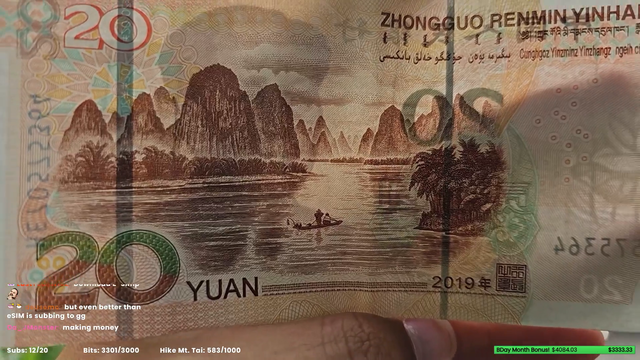 20 rmb view