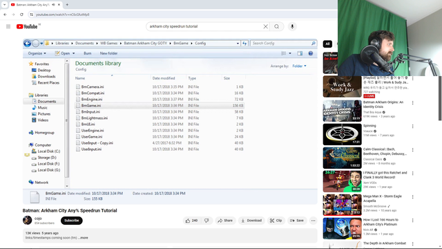 A viewer links a better speedrun tutorial to forsen