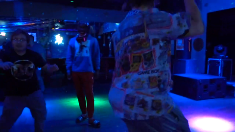 Chad and Hyphonix hit the dance floor