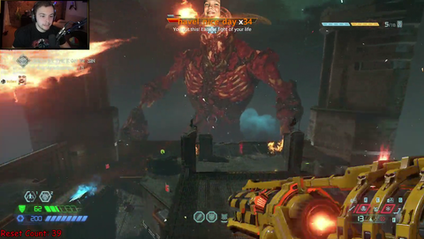 Elajjaz finished Doom Eternal on Ultra Nightmare mode.