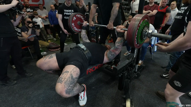 Thor pec tear on 252.5KG bench