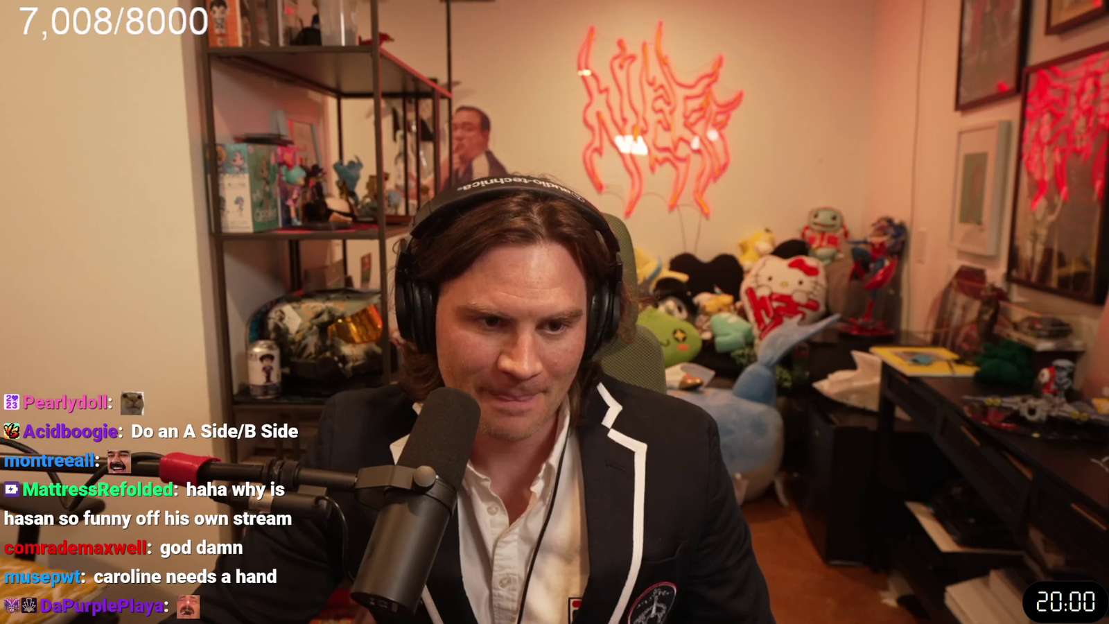 Caroline asks a question