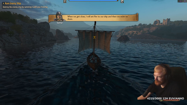Tommy tries to sink an enemy ship