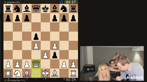 Drunk Magnus takes over a losing position.