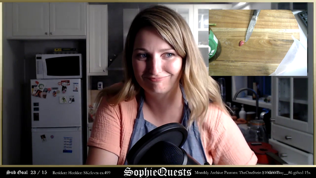 Cooking stream almost ends badly