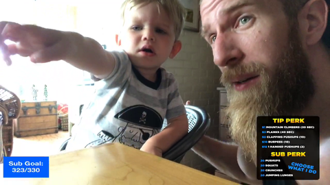 Son slaps his father