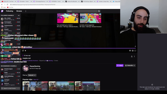 Sliker unbans a small streamer
