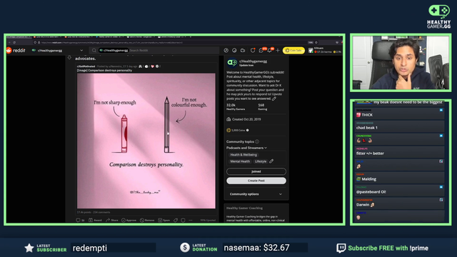 Dr K checks the comments