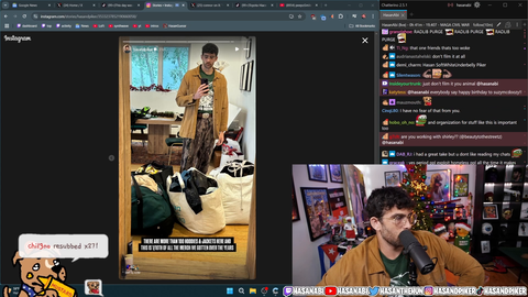 Hasan gets mad at chat after accusations of potentially exploiting the homeless on skid row for views