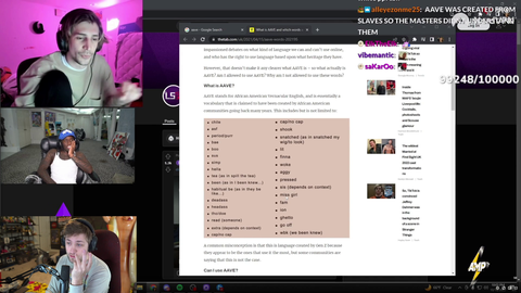 Soda tries not to use AAVE words