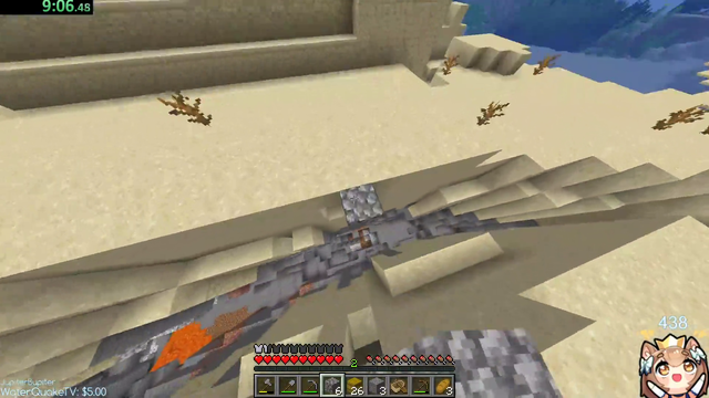 Sleepy "falls" for a trap in Minecraft