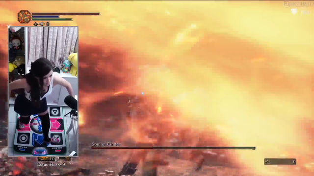 Luality beats Dark Souls 3 on Dance Pad with a level 1 character