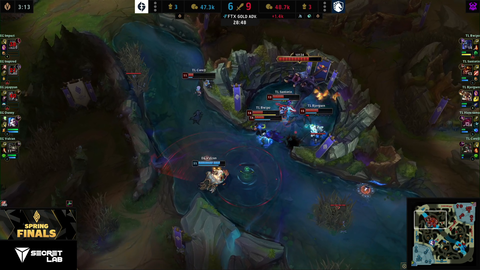 Baron steal and pentakill in LCS lower bracket finals