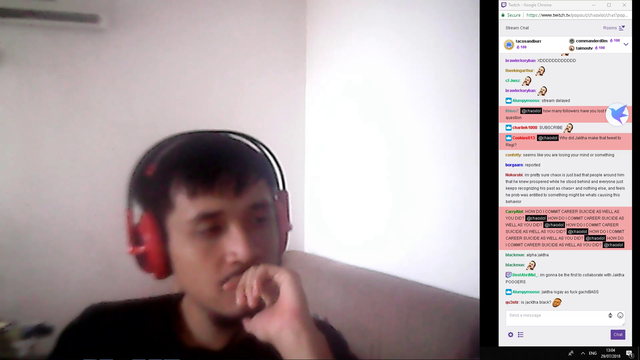 "Chaox you literally told me in voice you were going to kill your parents then yourself"