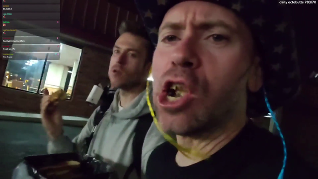 Jake'n'bake does a Hachubby impression while walking home from Ram Ranch
