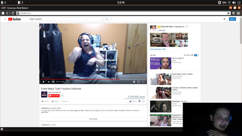 Erobb gets hacked in "Welcome to the Game" while Tyler1 autism outbreak plays in the background