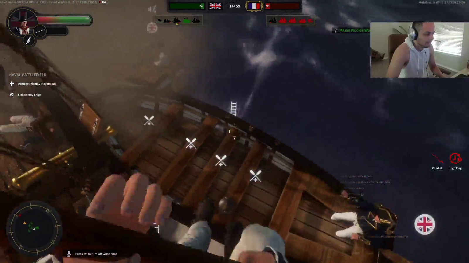 Lamont and his crew abandon ship