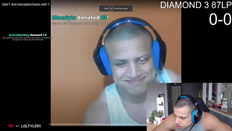 Tyler reacts to a fan edit of him and Macaiyla