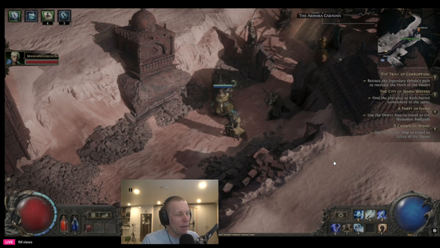 Elon Musk's #1 fan watches him stream Path of Exile 2
