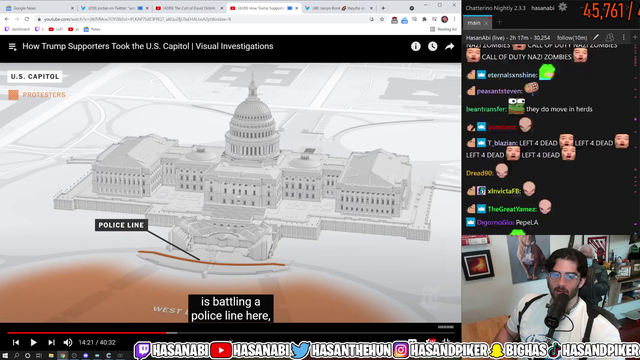 Hasan Recalls xQc calling in during the Capitol Riots