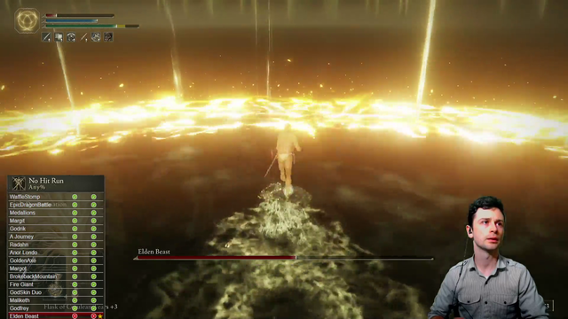 Popular streamer TheHappyHop looses his Elden Ring NO HIT run with the last possible attack by the endboss!