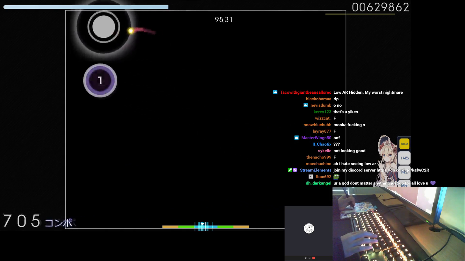 14 yo #2 osu! player misses a circle