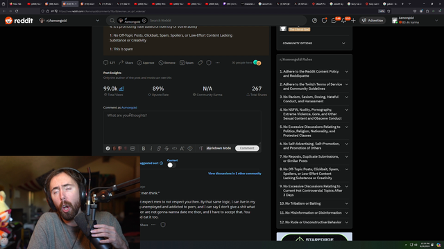 Asmon with a normal take on women.