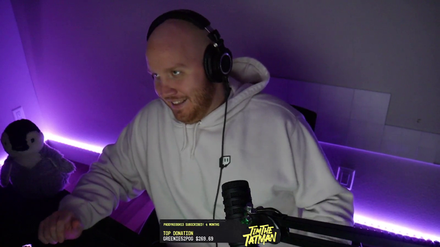 Tim can't hold it in anymore