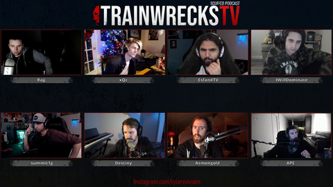 xQc farted twice in midst serious conversation on Trainwrecks podcast