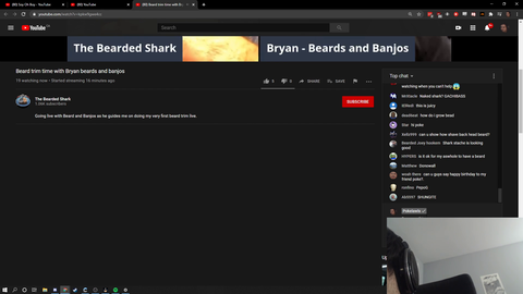 Poke watched a livestream on Youtube