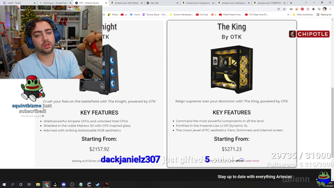 Mizkif gives struggling viewer $5,000 and a $5,000 PC
