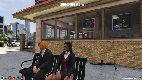 McCool and Deer Girl found a weird shadow at Burger Shot