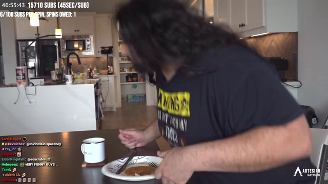 breakfast at Esfand's house
