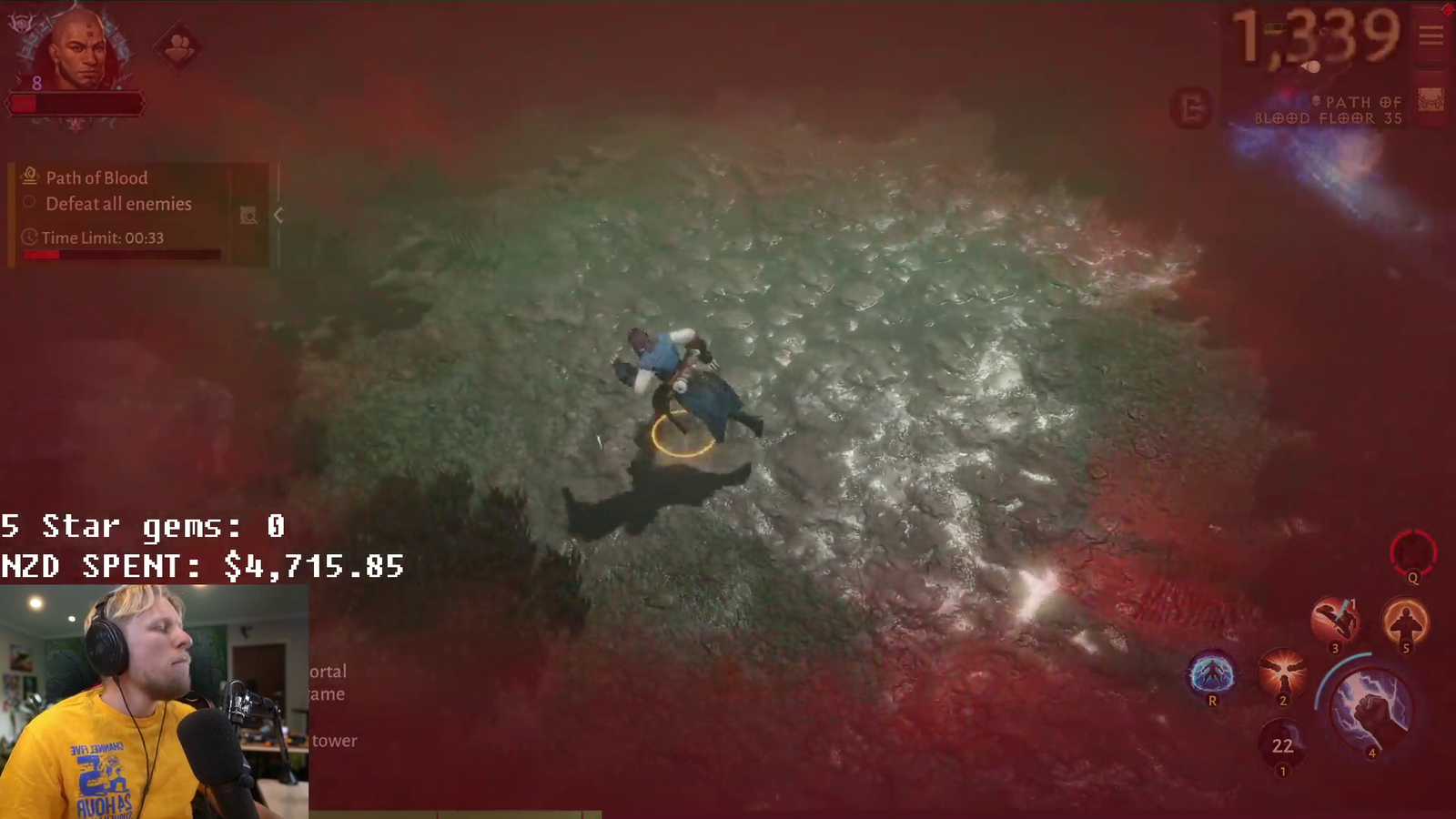 This is what happens when you spend $5k and reach a DPS check in Diablo Immortal
