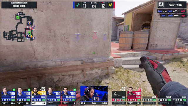 Zywoo 1v5 clutch in overtime