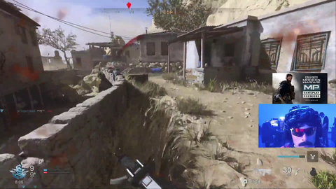 Doc trying the new COD...with his headphones on backwards.