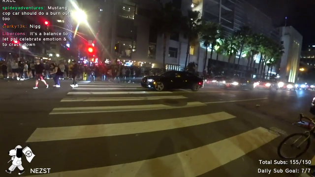 Guy lights bottlerocket off from his ASS after Rams win SuperBowl in LA