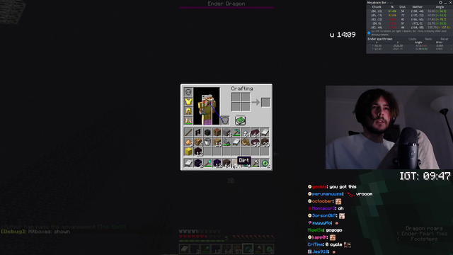 K4yfour beats his minecraft personal record by 4 seconds (10:38 -> 10:34)