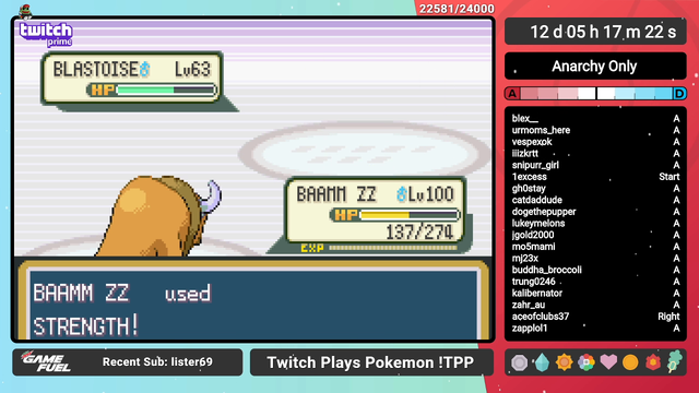 Chat beats Mizkif's Twitch Plays Pokemon run