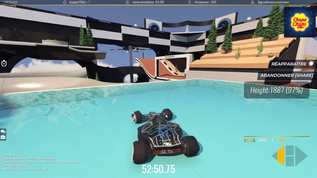 Bren falls from 97% to 0% on the Jump King like Trackmania map (New WR)