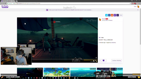 Kiwo crashes a boat right after BreaK watches a clip of her crashing