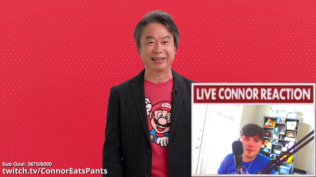 Connor reacts to Chris Pratt as mario