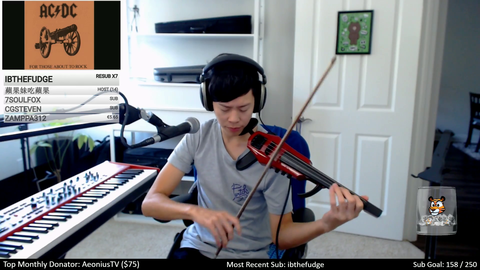 Jason Yang improvising a sick Electric Violin solo