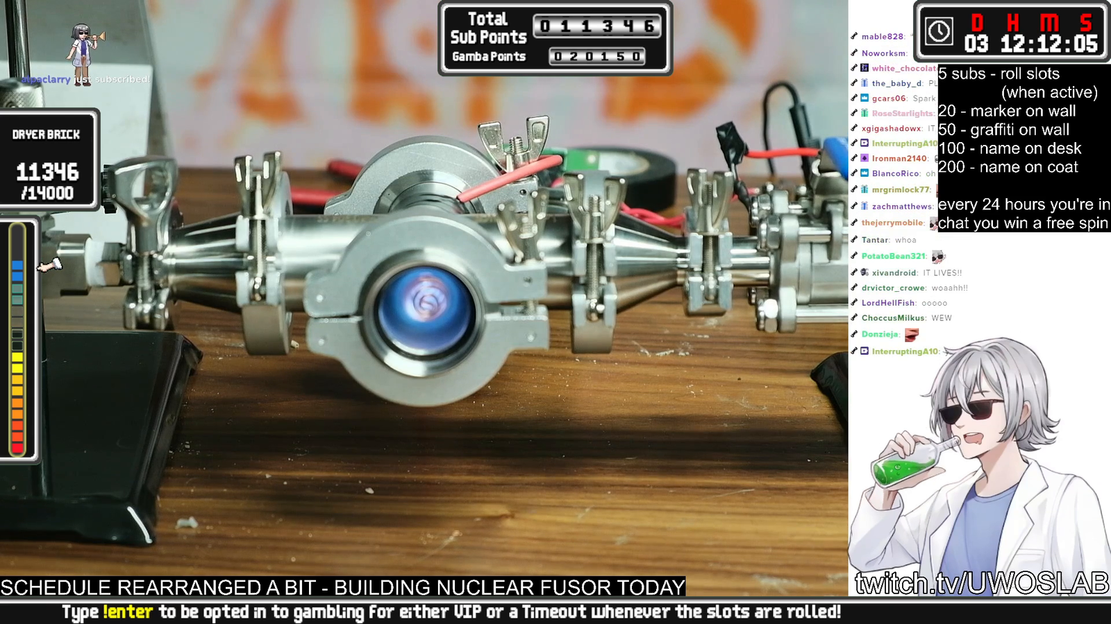 Twitch achieves nuclear fusion for the first time and promptly starts a electrical fire