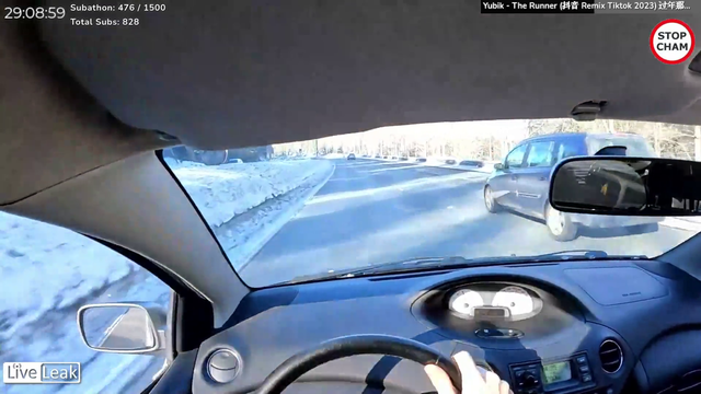 Streamer Velcuz speeding on stream covering his speedometer while driving and reading chat [more examples in comments]