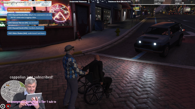 After rolling a wheelchair uphill for 20 mins