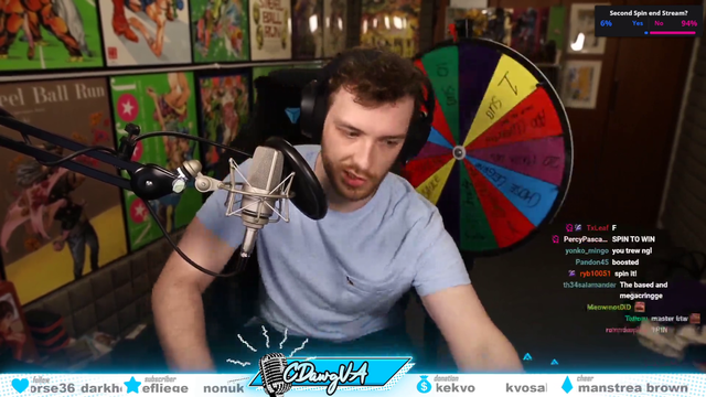 CDawgVA hits end stream on the second spin of the night