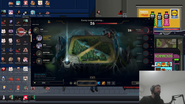 whole forsen's champ loot (Briar) got banned in the first few seconds of LOL Pro Play